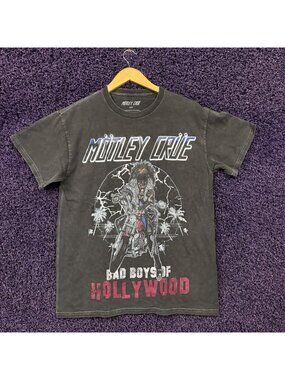 Motley Crue Bad Boys of Hollywood Art Glam Metal T-Shirt S/M